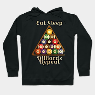 Eat Sleep Billiards Repeat Hoodie